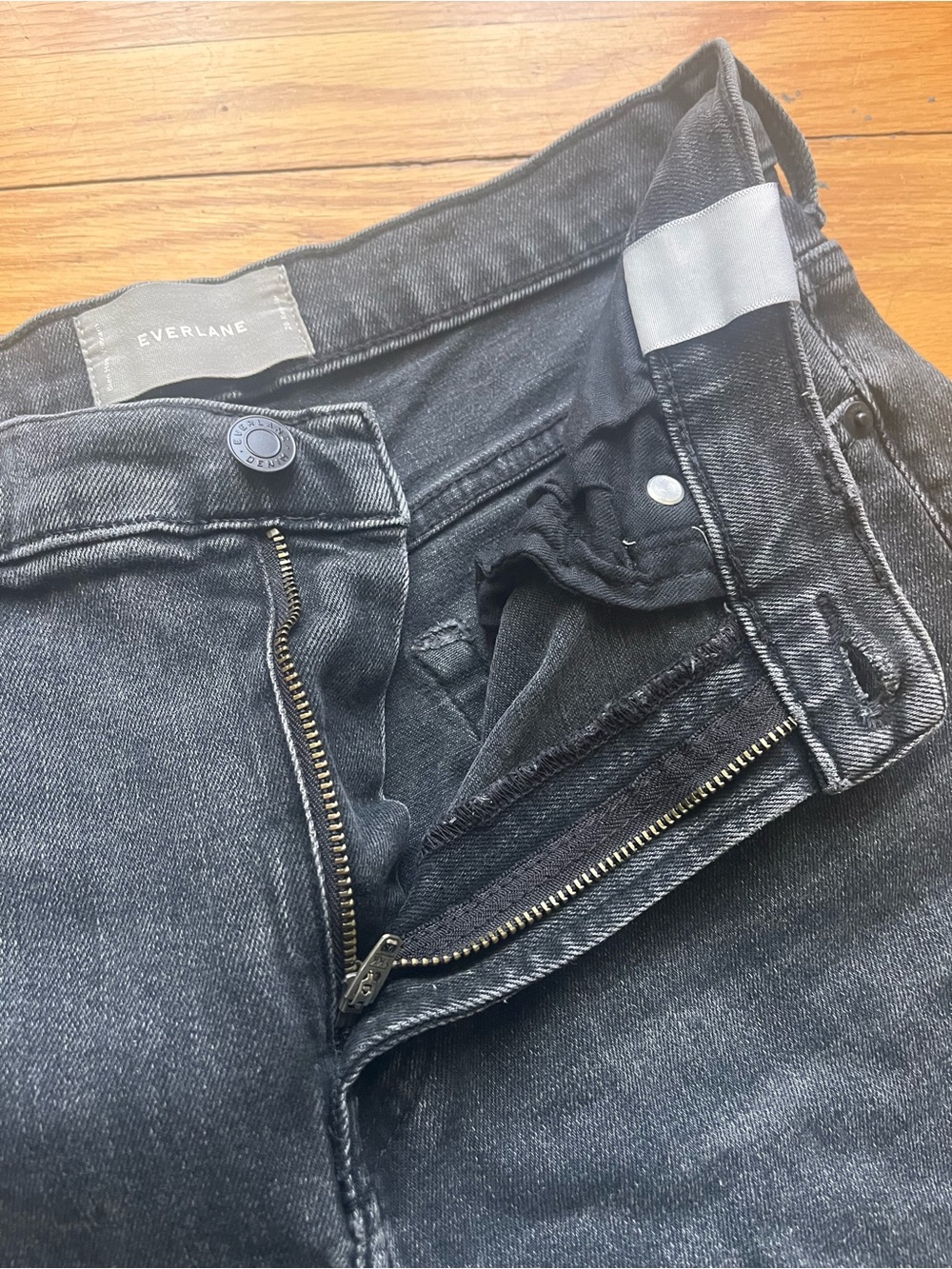 EVERLANE High Rise Straight Jeans Dark Wash Size 28 - Picture 5 of 7